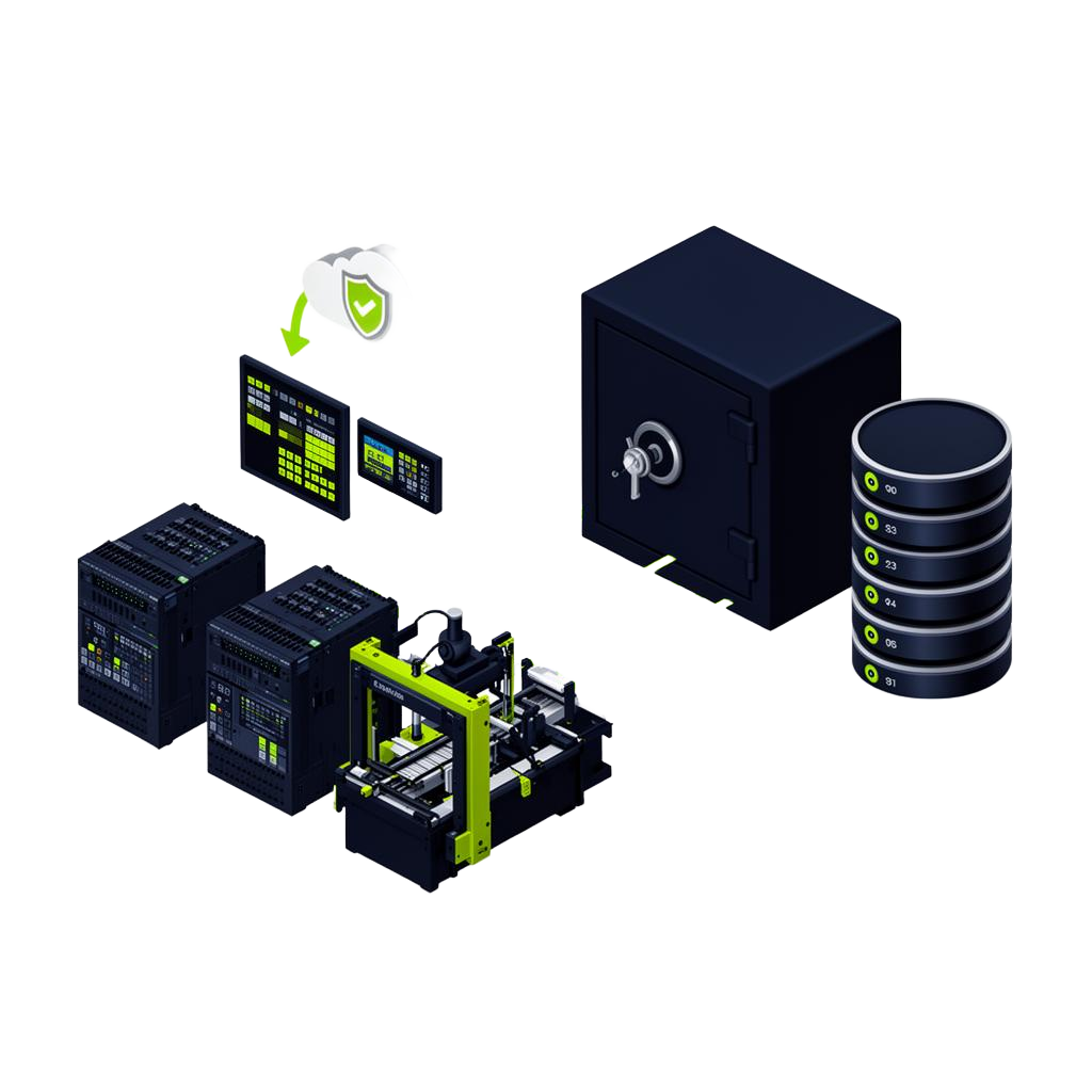 Illustration zu Backup und Recovery in der Produktion