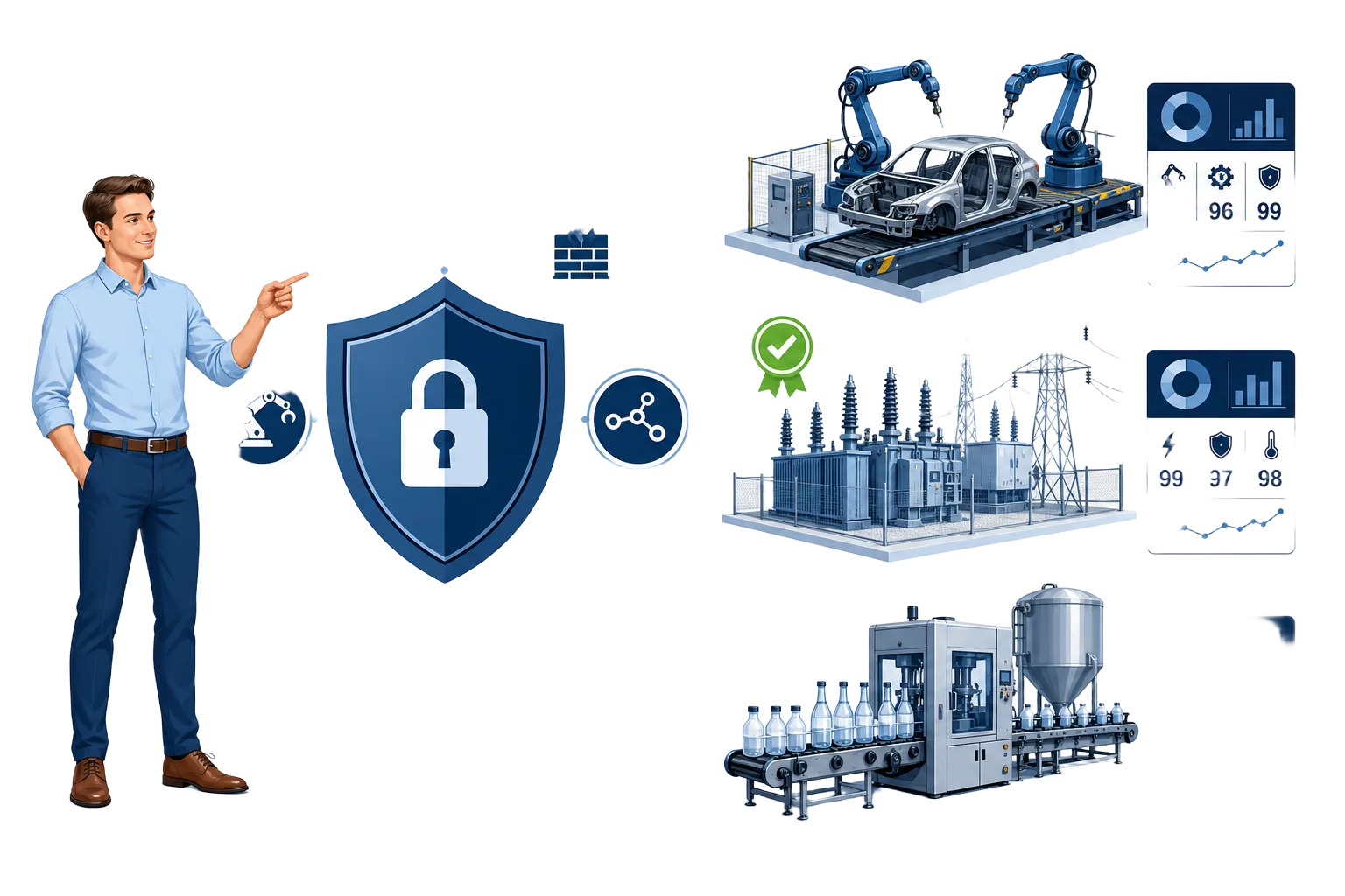 ACURITY OT security references in production environments, including Mercedes-Benz