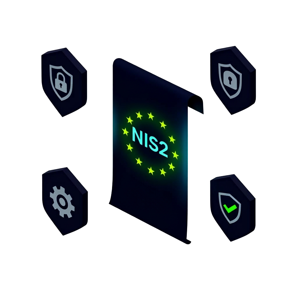 Illustration zur EU NIS2-Richtlinie für Cybersicherheit