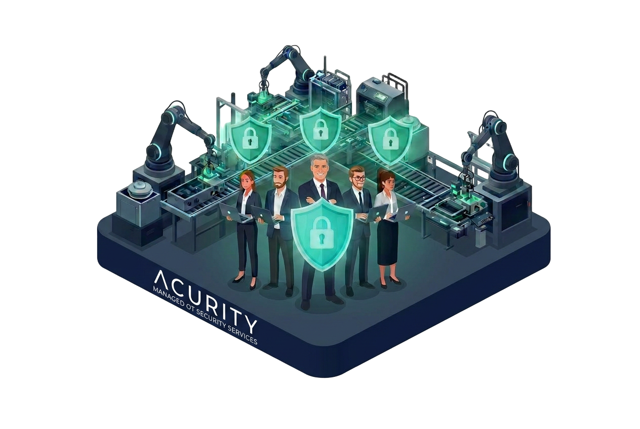 ACURITY Team für OT-Cybersecurity in Produktionsanlagen